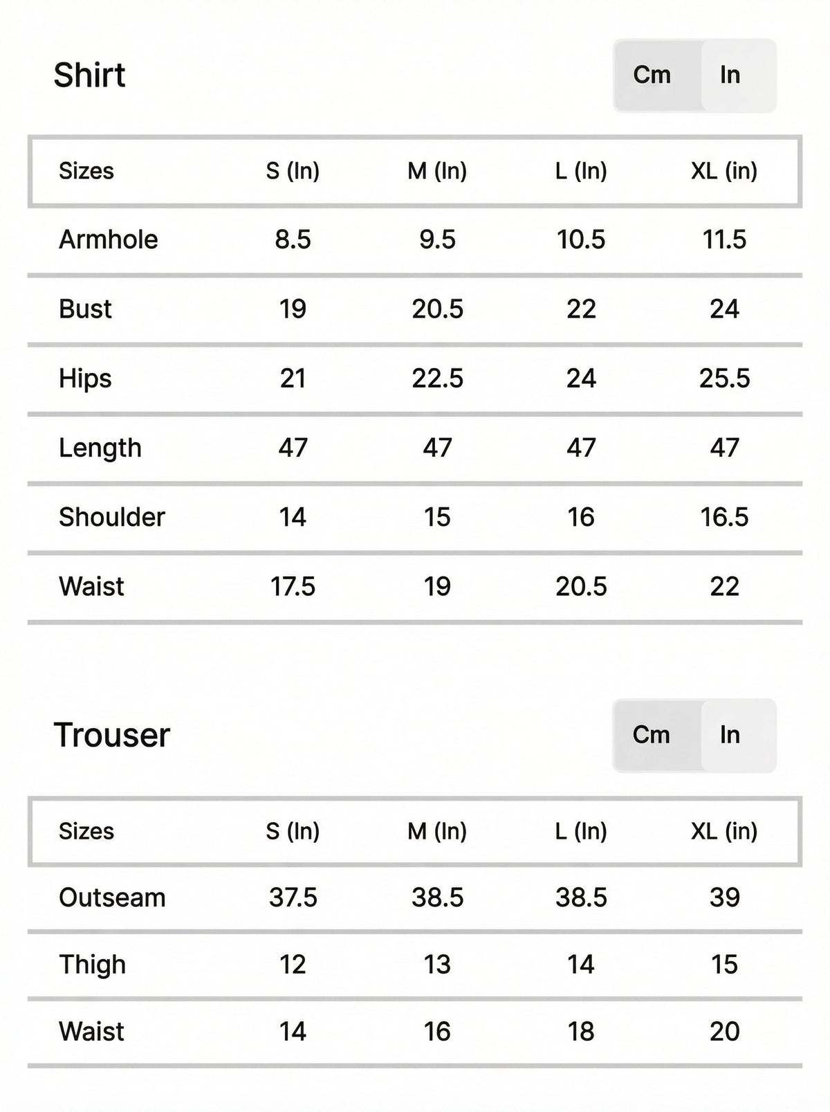 Size chart for Black Printed Dhanak Kurta Set – Women’s 2 Piece Kurta & Culottes - Evara Black