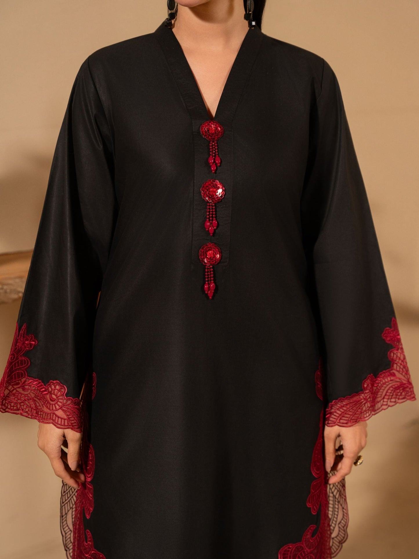 Shaahnoor Premium Women’s Kurta Set – Embroidered 2 Piece Outfit