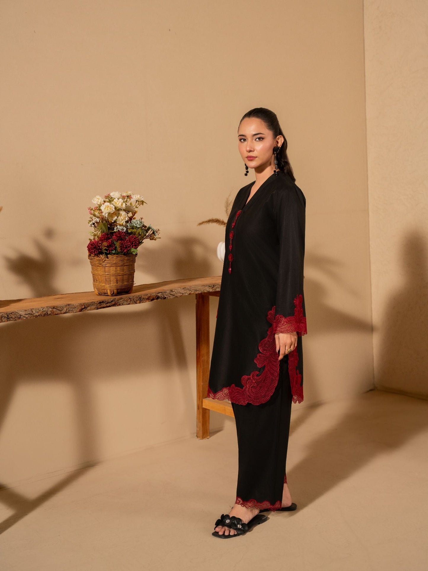 Shaahnoor Premium Women’s Kurta Set – Embroidered 2 Piece Outfit